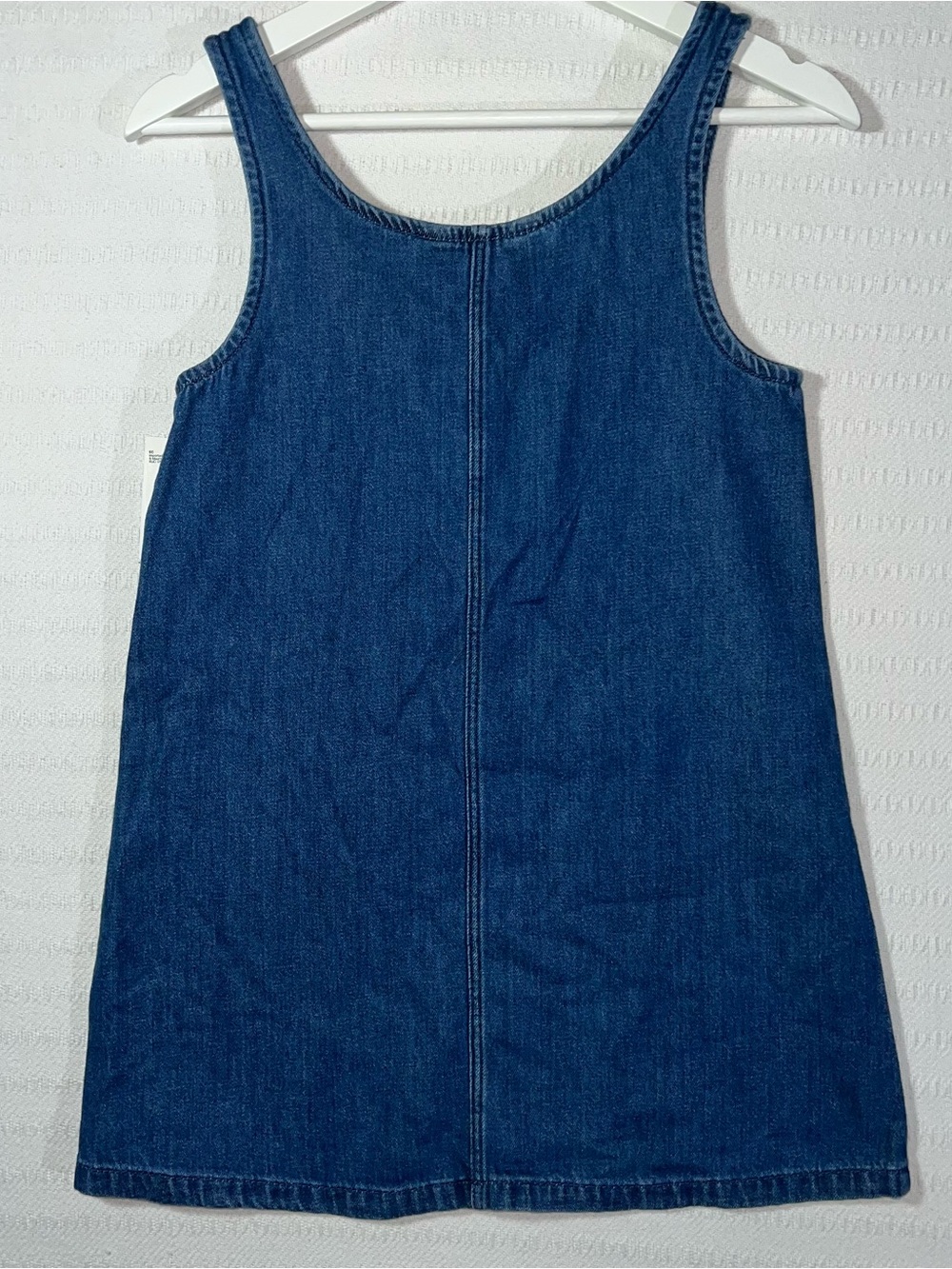 H&M Girls Denim Overall Dress Size 8Y Kids Hearts Vacation Trip Summer NWT - Picture 2 of 7